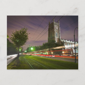 Carte Postale Street Charles Avenue Streetcar la nuit
