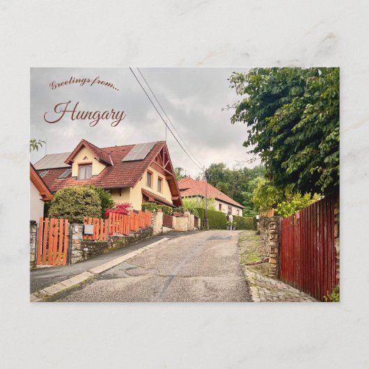 Carte Postale Street in Sopron Hungary (Devant)