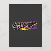 CARTE POSTALE STREET RACERS BURNING WHEEL CLUB (Devant)