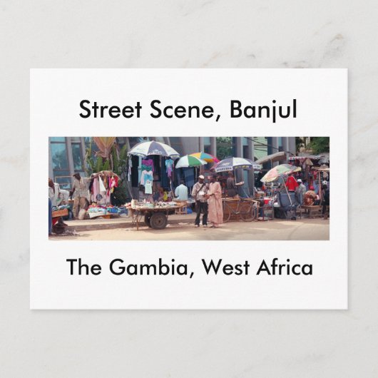 Carte postale, Street Scene, Banjul (Devant)