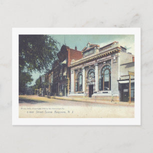Carte Postale Street Scene, Bayonne, New Jersey Vintage