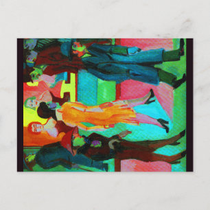 Carte Postale Street Scene by Ernst Ludwig Kirchner