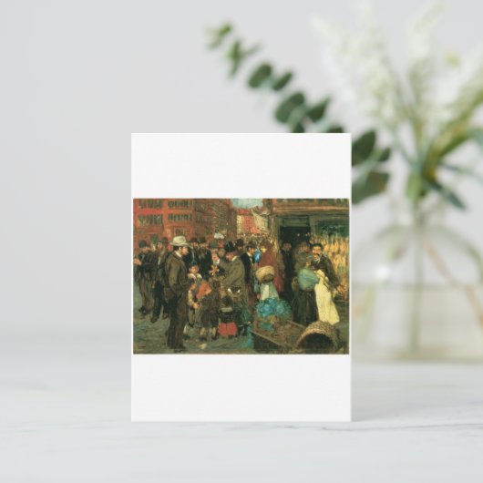 Carte Postale Street Scene, Hester Street, New York c. 1905 (Debout devant)