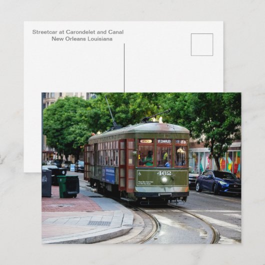 Carte postale Streetcar (Devant / Derrière)
