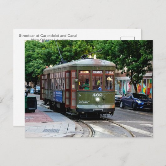 Carte postale Streetcar (Devant / Derrière)