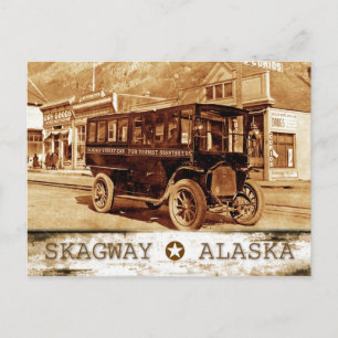 Carte Postale Streetcar sur Broadway Ave., Skagway, Alaska