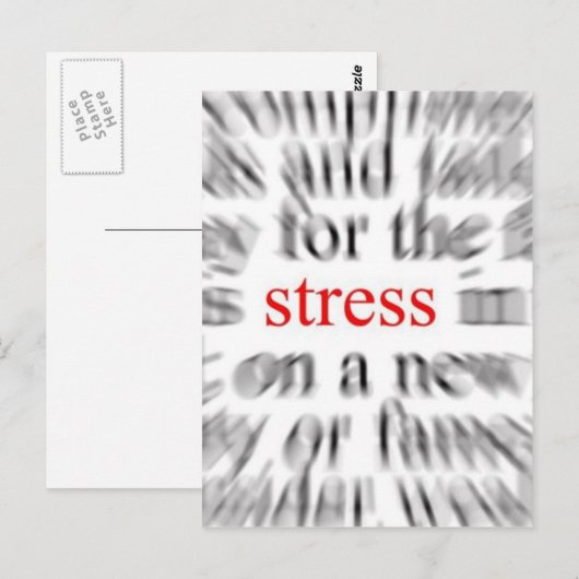 Carte Postale Stress (Devant / Derrière)