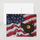 Carte Postale Stressie Cat aux USA ! (Devant / Derrière)