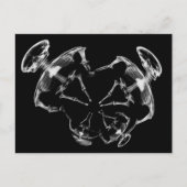 Carte Postale Stretched X-Ray Skeleton Family B&W (Devant)