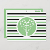 Carte Postale Stried Chic Heart Tree (Devant / Derrière)