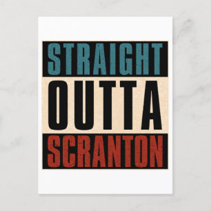 Carte Postale Stright Outta Scranton Pennsylvania PA