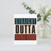 Carte Postale Stright Outta Warner Robins Géorgie GA (Debout devant)