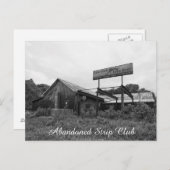 Carte postale Strip Club abandonnée (Devant / Derrière)