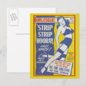 Carte Postale Strip Tease Girls show Postcard (Devant / Derrière)