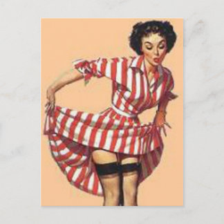 Carte Postale Striper Striper vintage Pin Up Girl MousePad