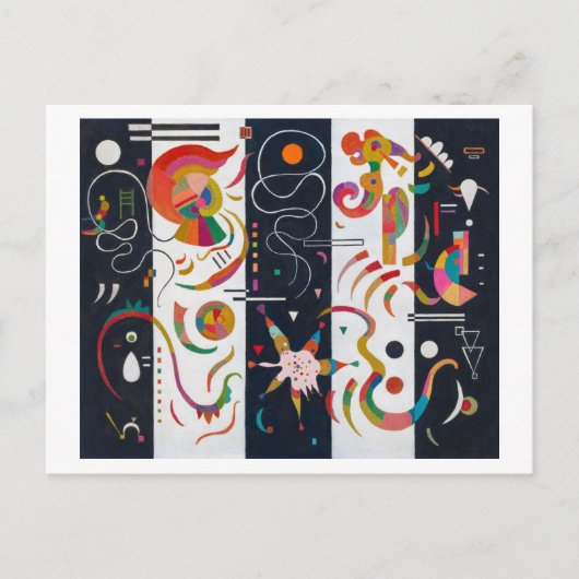 Carte Postale Stripes, Wassily Kandinsky (Devant)