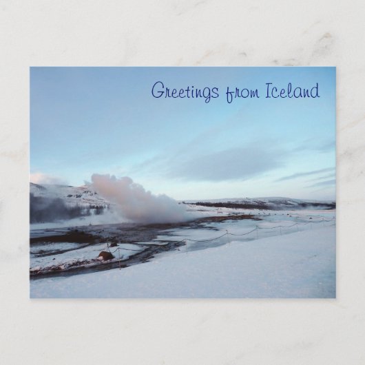 Carte Postale Strokkur Geyser, Islande (Devant)