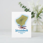 Carte Postale Stromboli, mer Tyrrhénienne, Sicile (Debout devant)