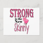 Carte Postale STRONG est la nouvelle Skinny! Avec Gants En Boxe (Devant)