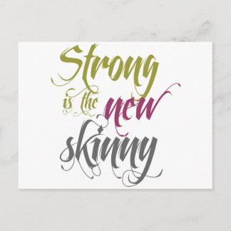 Carte Postale Strong is the New Skinny - Script