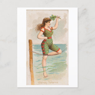 Carte Postale Strong Women Series #38 : Swimmer Vintage