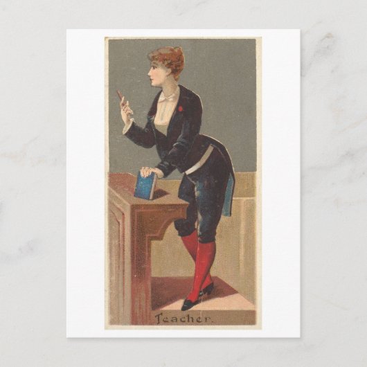 Carte Postale Strong Women Series #49 : Enseignant Vintage (Devant)