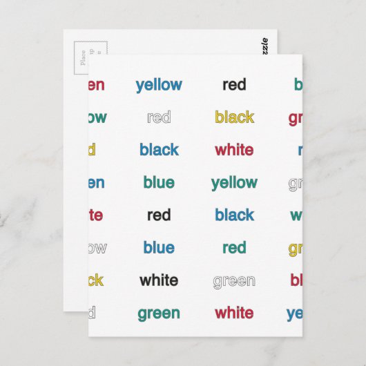 Carte Postale Stroop (Devant / Derrière)