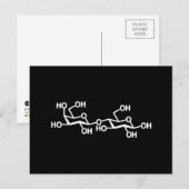 Carte Postale Structure de lactose de lait (Devant / Derrière)