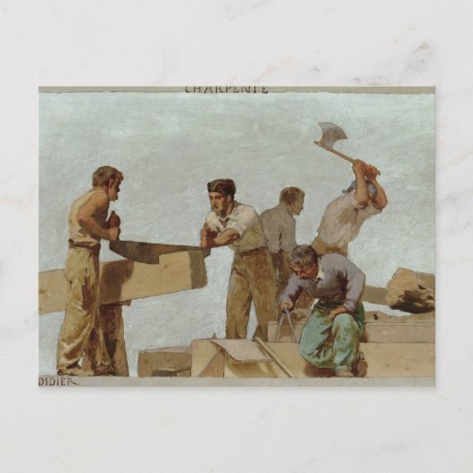 Carte Postale Structure du bois (Devant)