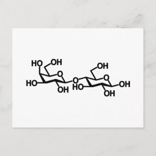 Carte Postale Structure du lait lactose
