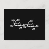 Carte Postale Structure du lait lactose (Devant)