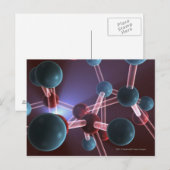Carte Postale Structure moléculaire de la caféine (Devant / Derrière)