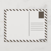Carte Postale structure moléculaire de la caféine (Dos)