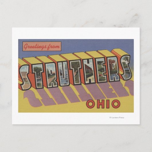Carte Postale Struthers, Ohio - Scènes de grandes lettres (Devant)