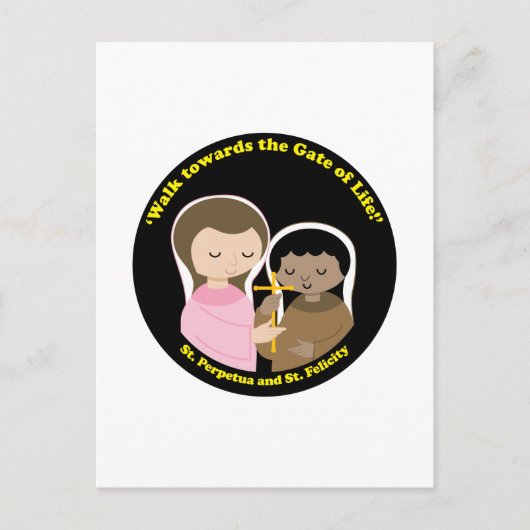 Carte Postale Sts. Perpetua et Felicity (Devant)