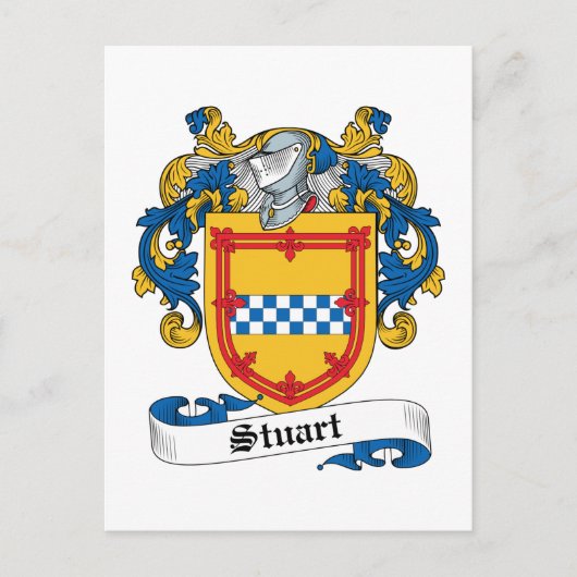 Carte Postale Stuart Family Crest (Devant)