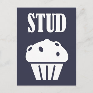 Carte Postale STUD Muffin Manly Tough Guy Funny Cadeau Bon regar