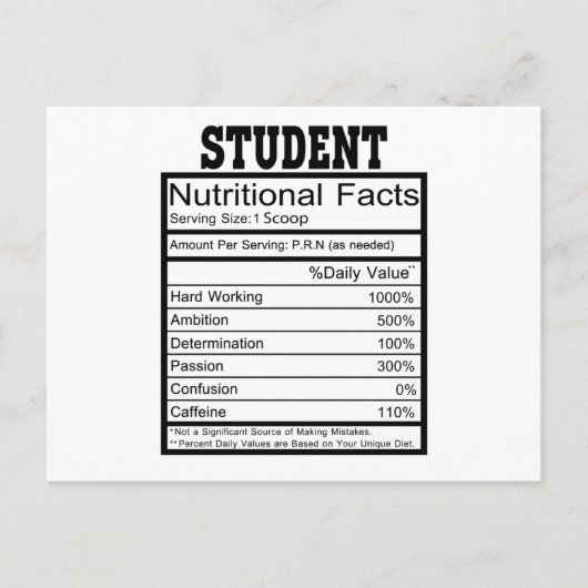 Carte Postale Student (Devant)