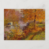 Carte Postale Studio Boat Automne Claude Monet (Devant)