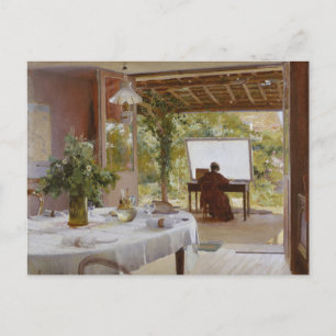 Carte Postale Studio en plein air William Blair Bruce