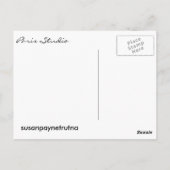 Carte Postale Studio Paris : Susan Payne-Trutna (Dos)