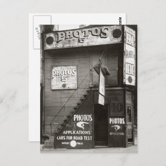 Carte Postale Studio Photo, 1934 (Devant / Derrière)