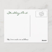 Carte Postale Studley Park (Dos)