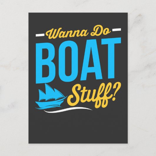 Carte Postale Stuff de bateau (Devant)
