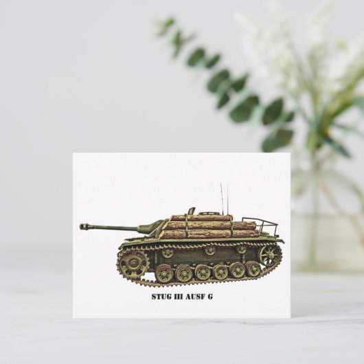 Carte Postale StuG III Ausf (Debout devant)