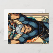 Carte Postale Stuntman (Devant / Derrière)