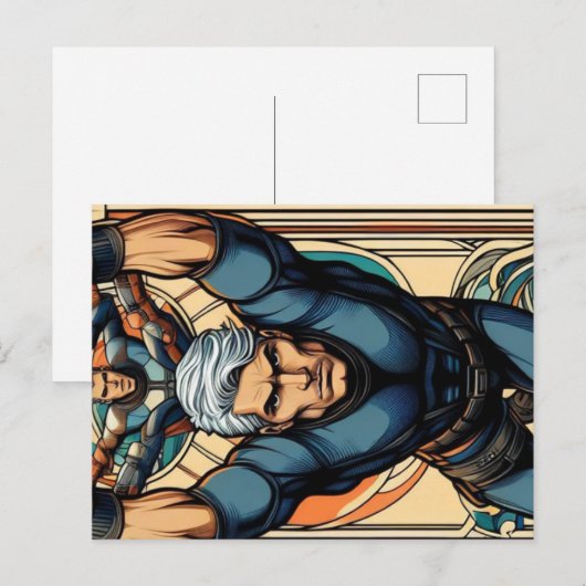 Carte Postale Stuntman (Devant / Derrière)