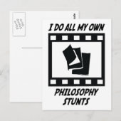 Carte Postale Stunts de philosophie (Devant / Derrière)