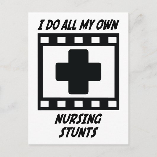Carte Postale Stunts de soins infirmiers (Devant)