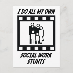 Carte Postale Stunts de travail social